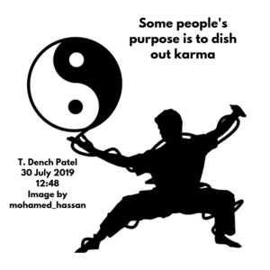 Some people's purpose is to dish out karma