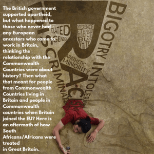 The British government supported apartheid