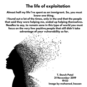 The life of exploitation