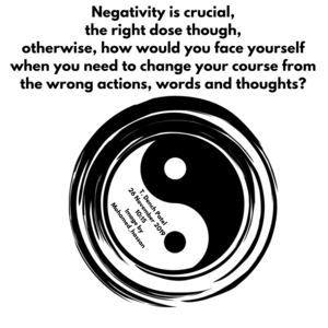 Negativity is crucial