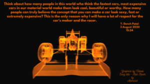 Think about how many people in this world who think the fastest cars
