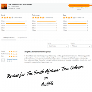 Review for The South African_ True Colours on Audible