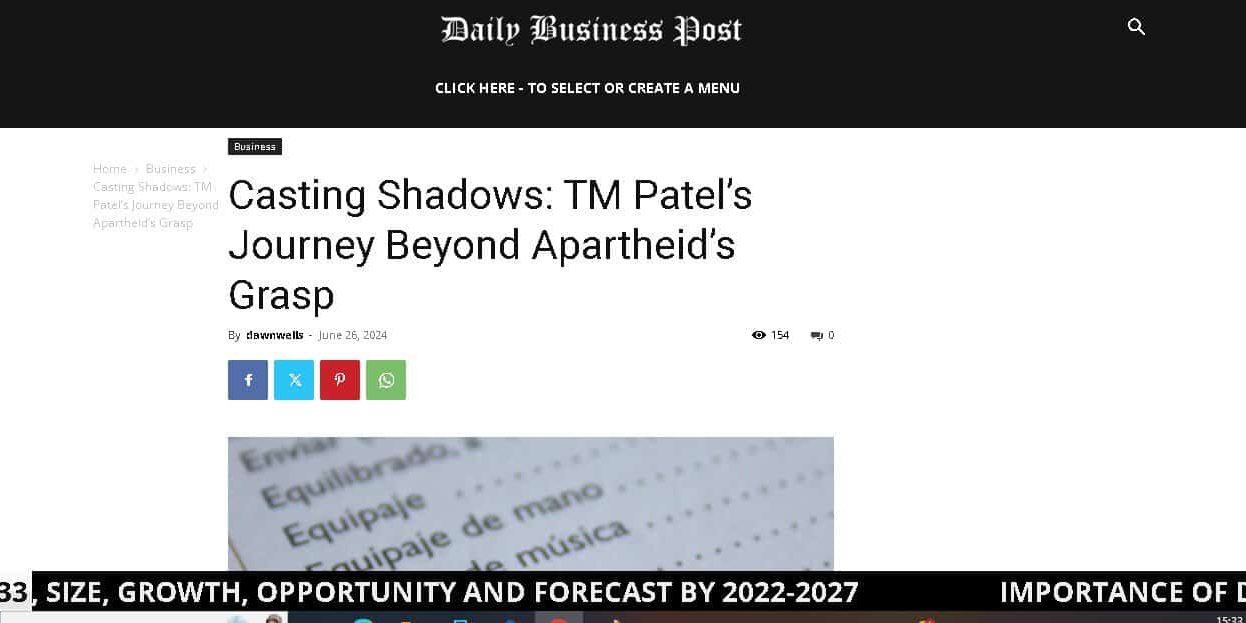 T. Dench Patel appears in Daily Business Post