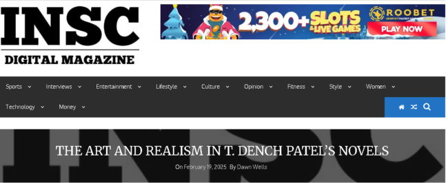 T. Dench Patel appears in INSC Digital Magazine, Toronto, Canada